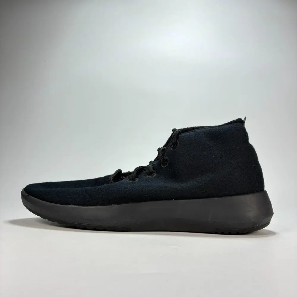 Allbirds Wool Runner Up Mizzle True Black High Top Walking Sneakers Mens Size 13